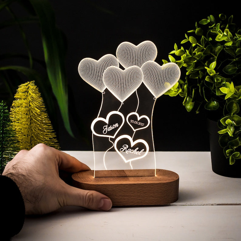 💕Personalized 3D Printed Lamp Gift