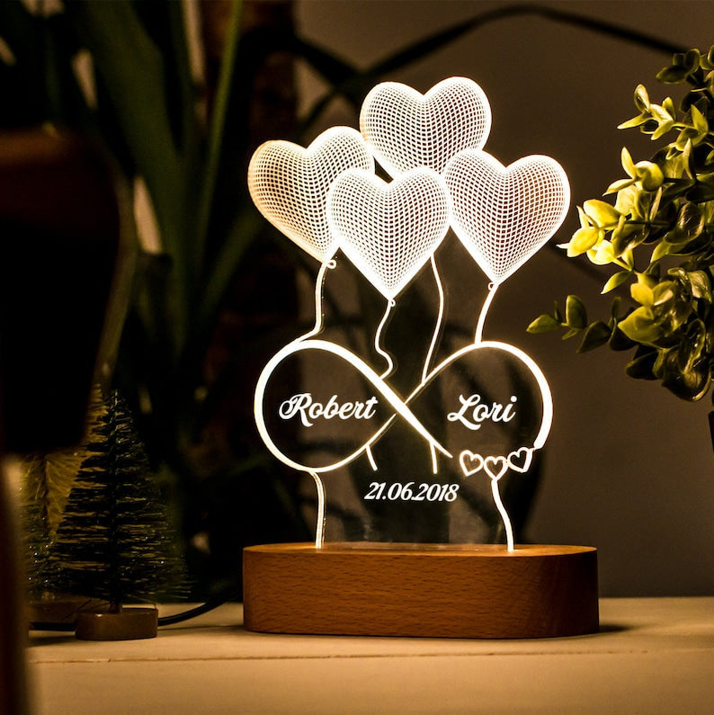 💕Personalized 3D Printed Lamp Gift